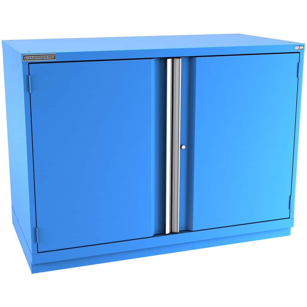Champion Tool Storage DS2102FDIL-BB Storage Cabinets; Cabinet Type: Welded Storage Cabinet ; Cabinet Material: Steel ; Width (Inch): 56-1/2 ; Depth (Inch): 22-1/2 ; Cabinet Door Style: Solid ; Height (Inch): 45-1/4