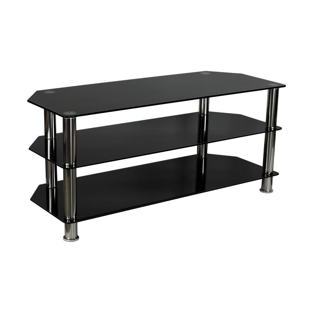 TRANSFORM PARTNERS LLC MI-880 Mount-It! MI-880 3-Shelf TV Stand For Screens 40 - 60in, 20inH x 45inW x 17-13/16inD, Black