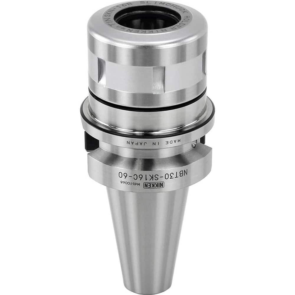 Lyndex-Nikken NBT30-SK16C-60 Collet Chucks; Collet System: Slim Chuck ; Collet Series: SK16 ; Taper Size: NBT30 ; Projection (Decimal Inch): 2.3600in ; Minimum Collet Capacity (Decimal Inch): 0.1080in ; Maximum Collet Capacity (Decimal Inch): 0.6300i