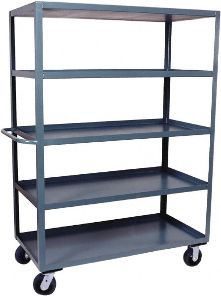 Jamco CE248-P6 Standard Utility Cart: Steel, Gray