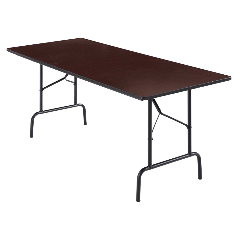 OFFICE DEPOT 81728 Realspace Folding Table, 29inH x 72inW x 30inD, Walnut