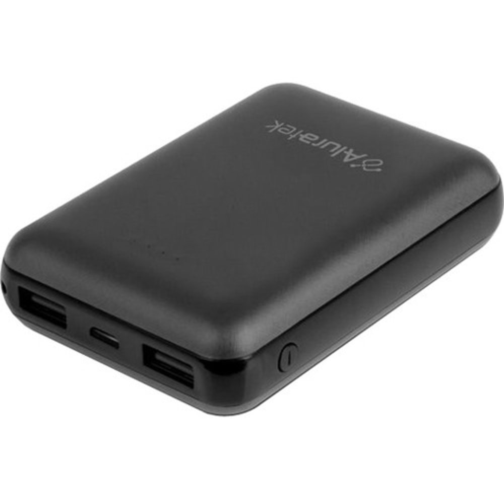 ALURATEK, INC. ASPB10KF Aluratek 10,000 mAh Portable Battery Charger - For Tablet PC, Gaming Device, Smartphone, MP3 Player, Bluetooth Speaker, Bluetooth Headset, e-book Reader - Lithium Ion (Li-Ion) - 10000 mAh - 2 A - 5 V DC Output - 5 V DC Input -