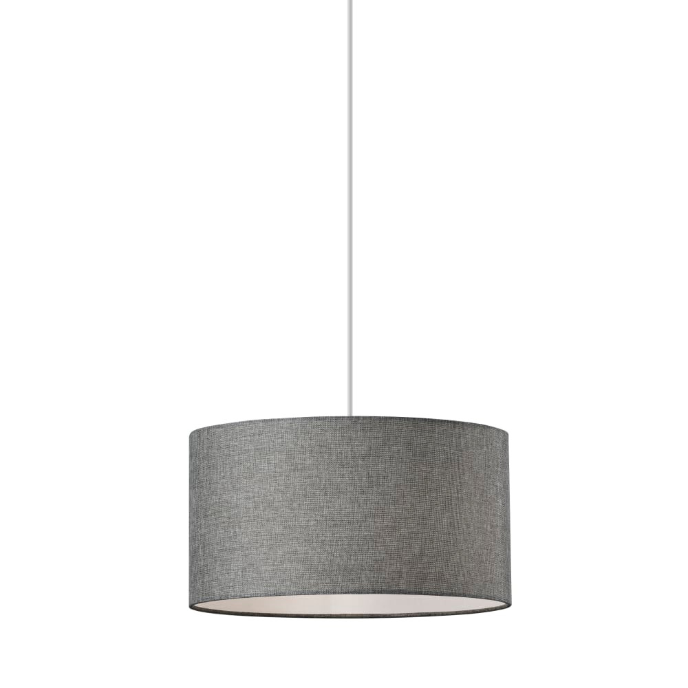 ADESSO INC Adesso 4001-03  Harvest Drum Pendant Lamp, 15inW, Gray