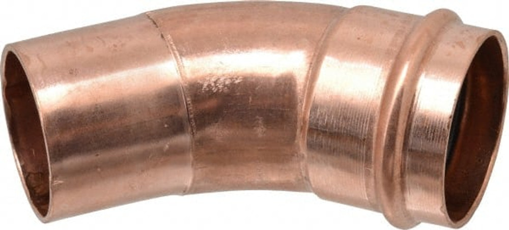 NIBCO 9046705PC Wrot Copper Pipe 45 ° Elbow: 2" Fitting, FTG x P, Press Fitting, Lead Free