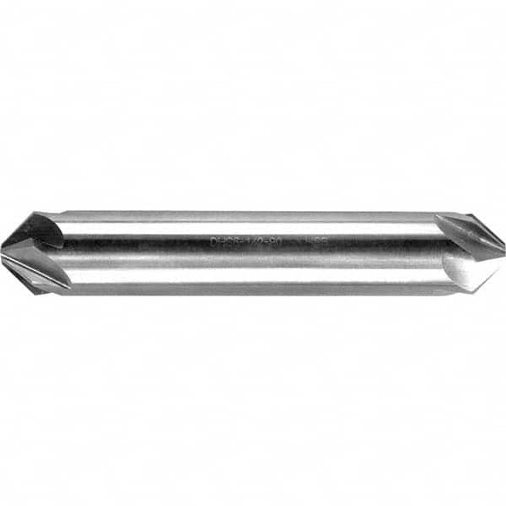 Melin Tool 18301 Countersink: 1/4" Head Dia, 100 ° Included Angle, 6 Flutes, High Speed Steel, Right Hand Cut
