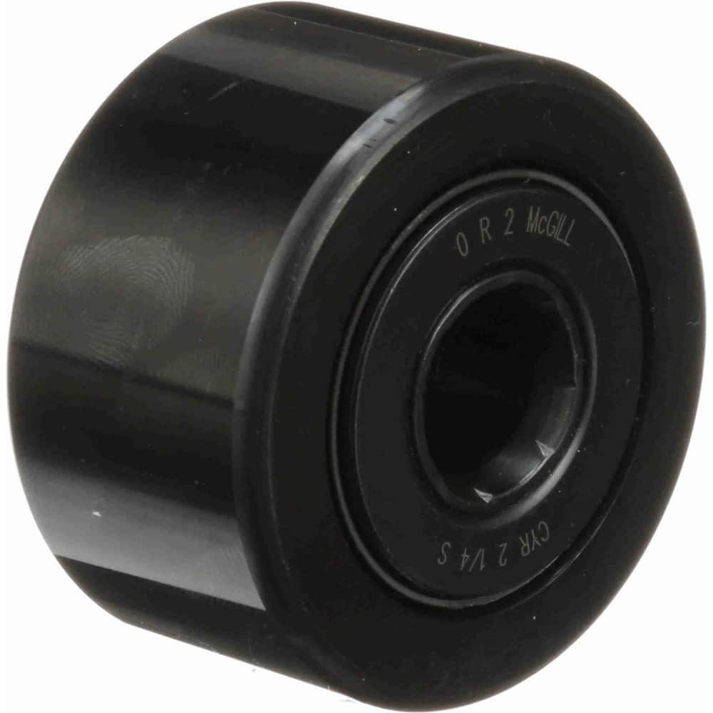 McGill 4220110000 Cam Yoke Roller: Crowned, 0.625" Bore Dia, 2-1/4" Roller Dia, 1.25" Roller Width, Needle Roller Bearing