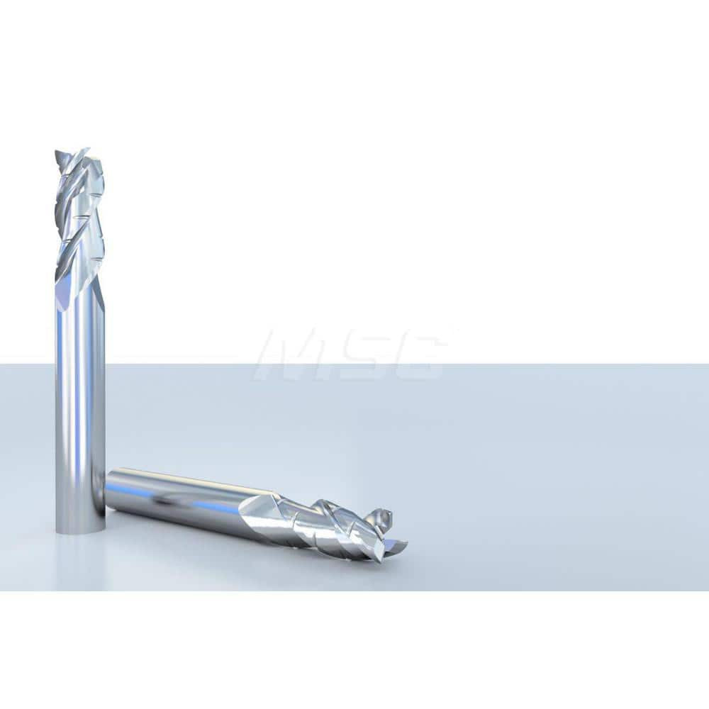 GWS 105259 Corner Radius End Mill: 5/8" Dia, 1-5/8" LOC, 0.02" Radius, 3 Flutes, Solid Carbide