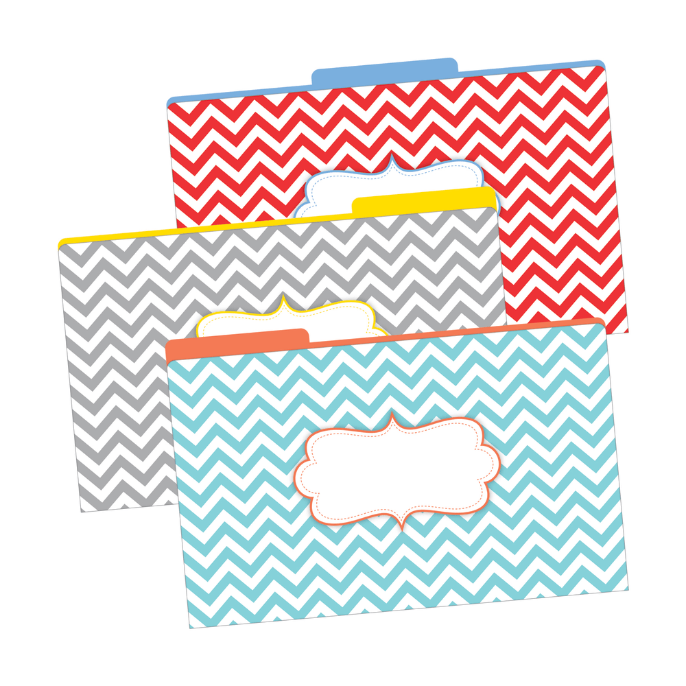 BARKER CREEK PUBLISHING, INC. BC2508 Barker Creek Tab File Folders, 8 1/2in x 14in, Legal Size, Chevron Beautiful, Pack Of 9