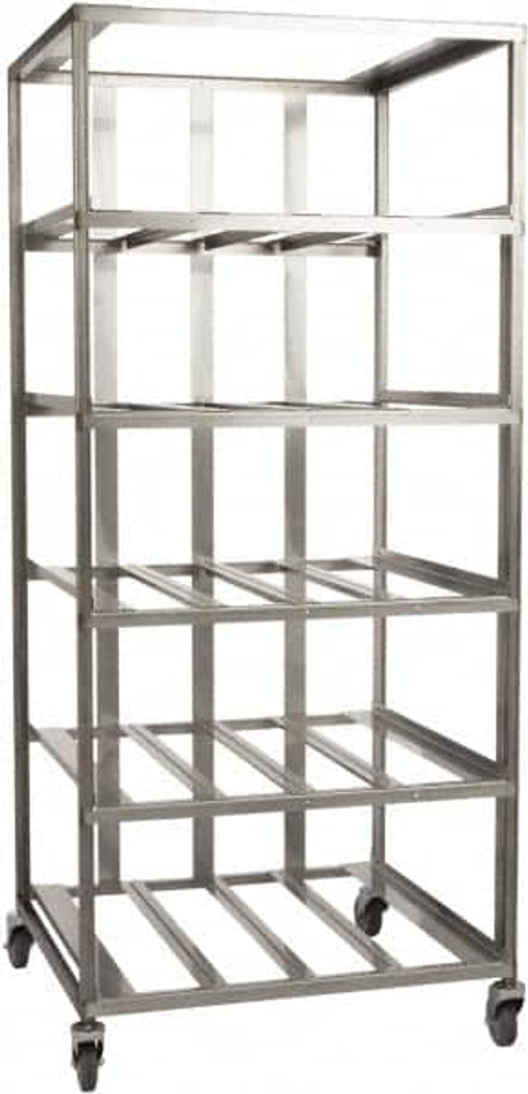 Marlin Steel Wire Products 368184-38 21-21/32" Wide x 30-1/2" Long x 12-1/4" High Storage Rack Cart