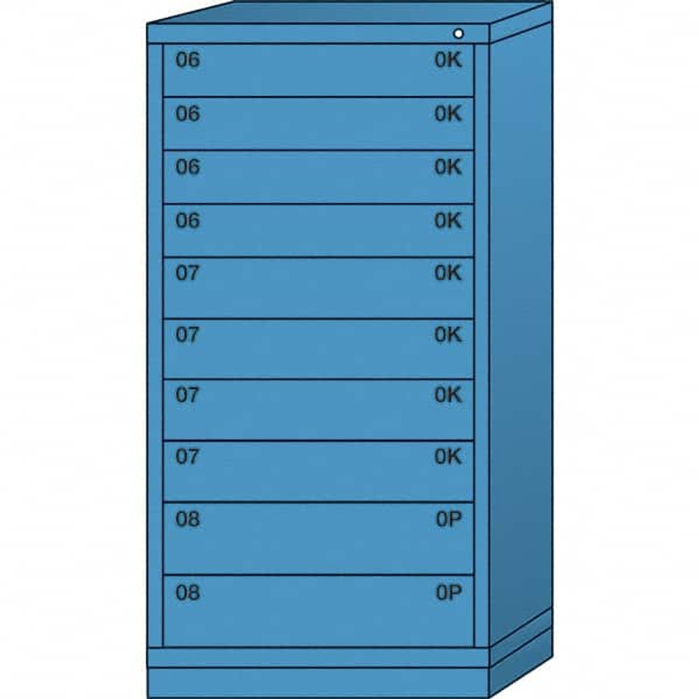 Lyon BBM6830301027IL Standard Eye-Level - Multiple Drawer Access Steel Storage Cabinet: 30" Wide, 28-1/4" Deep, 59-1/4" High