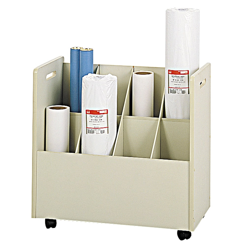 SAFCO PRODUCTS CO Safco 3045  Mobile Roll File, 8 Compartments, 7in Tubes