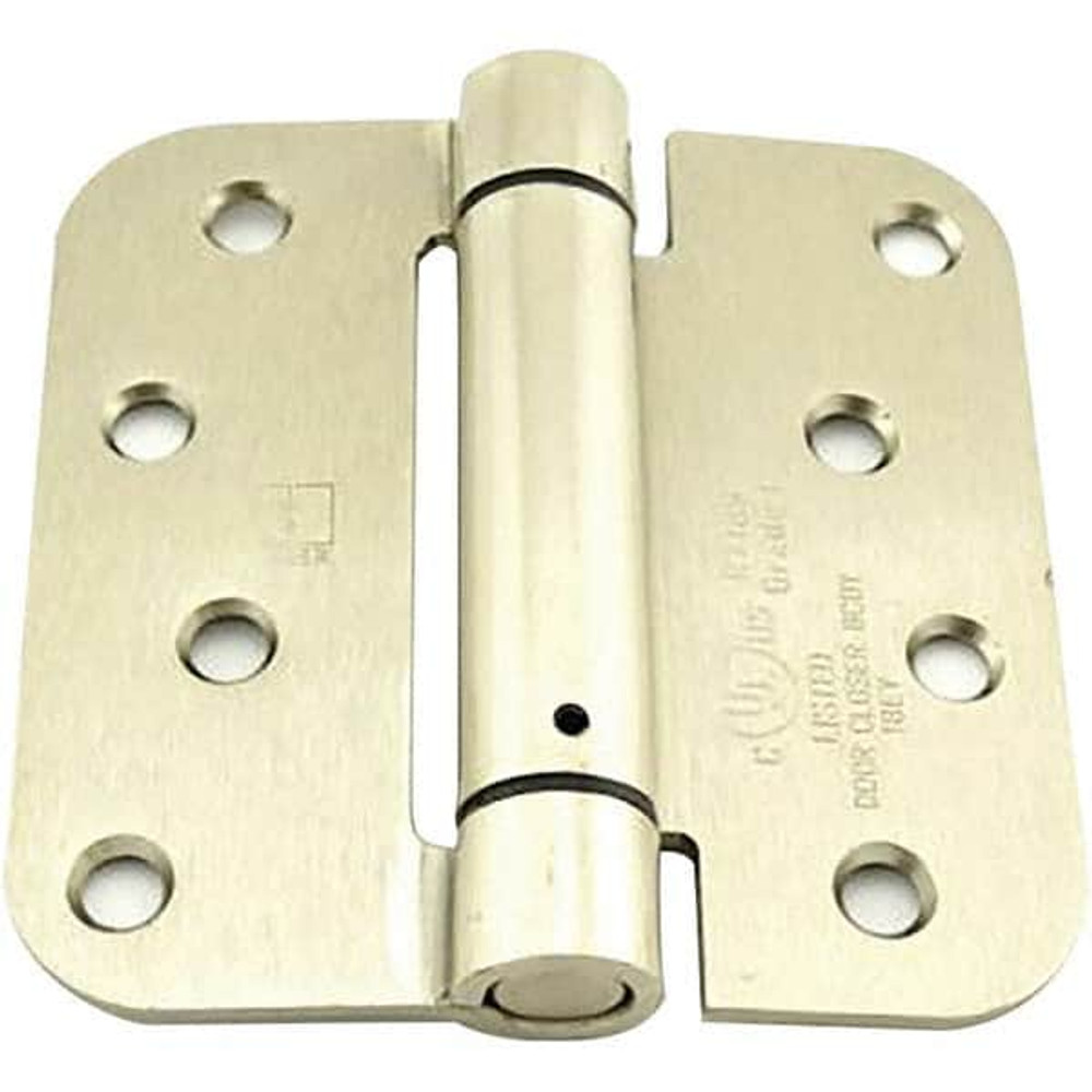 Hager 1752415 Self Closing Hinge: 4" Wide, 8 Mounting Holes