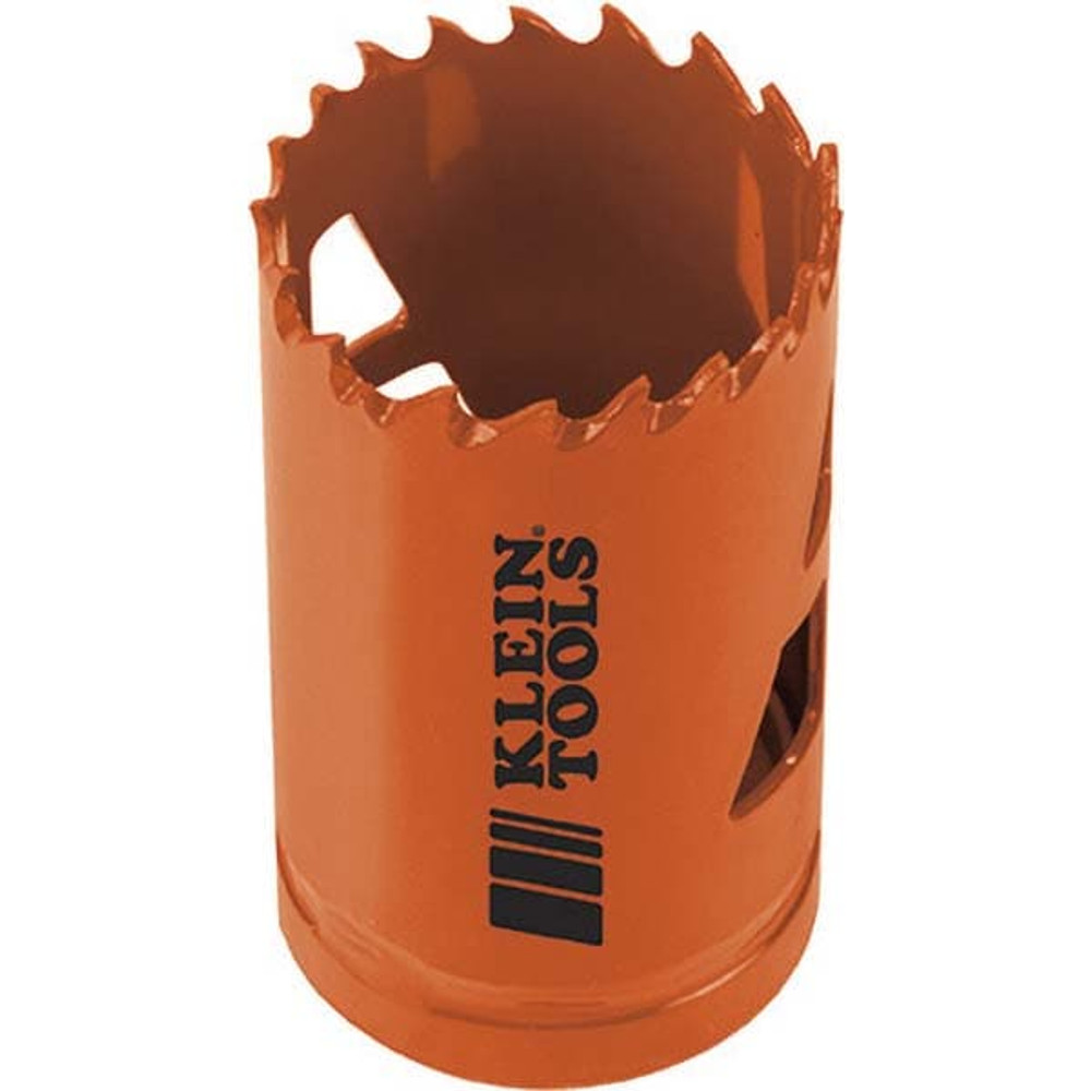 Klein Tools 31922 Hole Saw: 1-3/8" Saw Dia, 3-1/2" Cut Depth