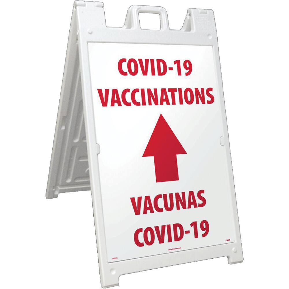 AccuformNMC Sign: Rectangle, "COVID-19 Vaccinations" SFS117CKIT
