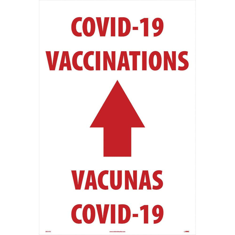 AccuformNMC Sign: Rectangle, "COVID-19 Vaccinations" SFS117C