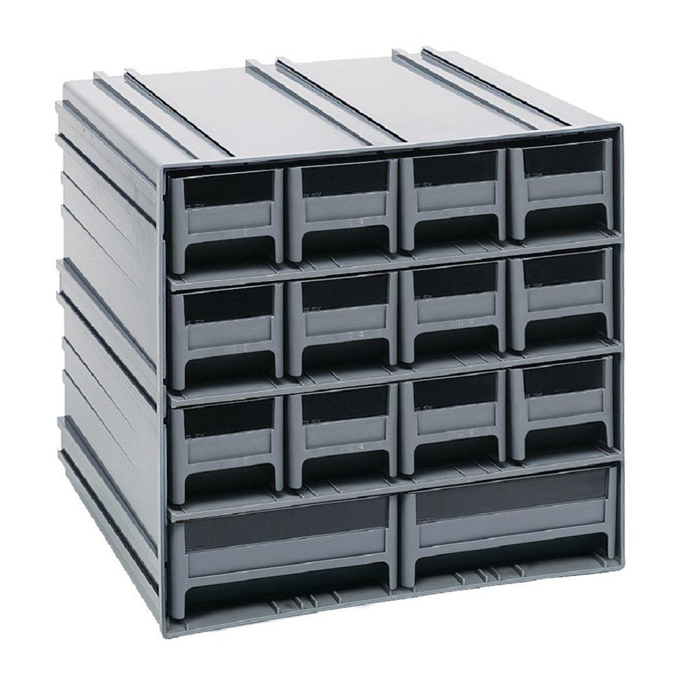 Quantum Storage QIC-12123GY 14 Bin Interlocking Storage Cabinets