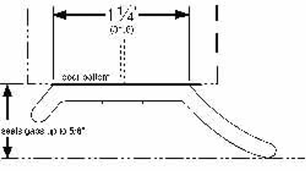 Pemko P364R100 Weatherstripping; Weatherstripping Type: Overhead Door ; Overall Width: 2