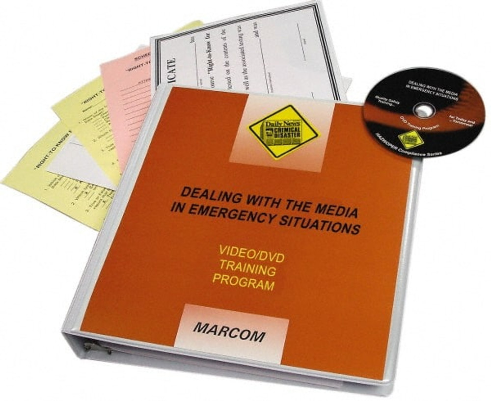 Marcom V000DAL9EW Dealing with the Media in Emergency Situations, Multimedia Training Kit
