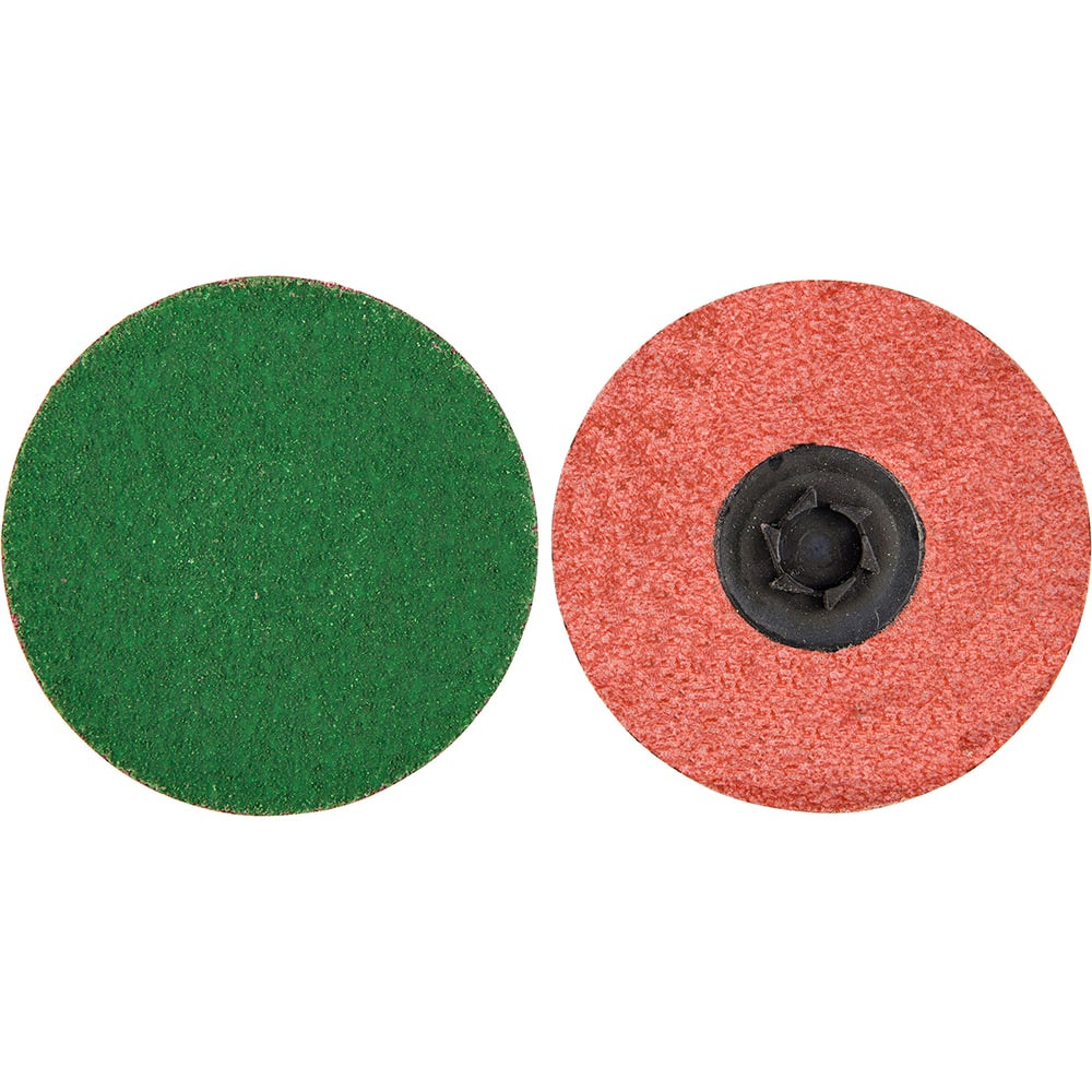 Merit Abrasives 08834167033 Quick-Change Disc: Power-Lock Type 1, 3" Disc Dia, 60 Grit, Zirconia Alumina, Coated