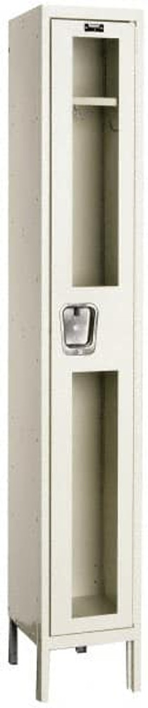 Hallowell USV1288-1A-PT 1-Wide Locker: 12" Wide, 17" Deep, 78" High, Padlock