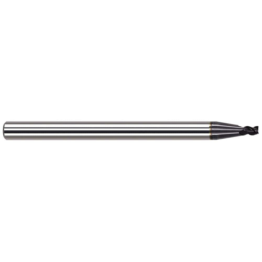 Harvey Tool 964915-C3 Square End Mill: 1/64'' Dia, 0.023'' LOC, 1/8'' Shank Dia, 1-1/2'' OAL, 3 Flutes, Solid Carbide