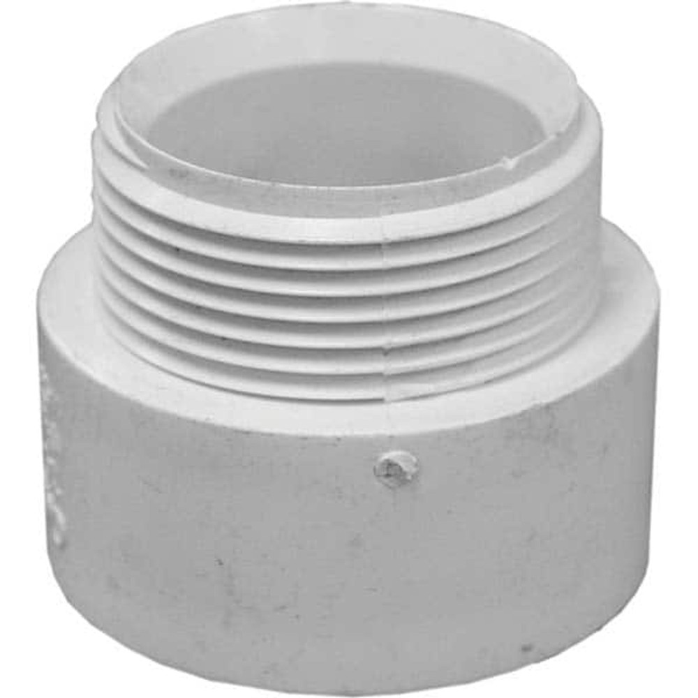 Jones Stephens PMA420 Drain, Waste & Vent Male Adapter: 2" Fitting, Hub x MIPT, Polyvinylchloride