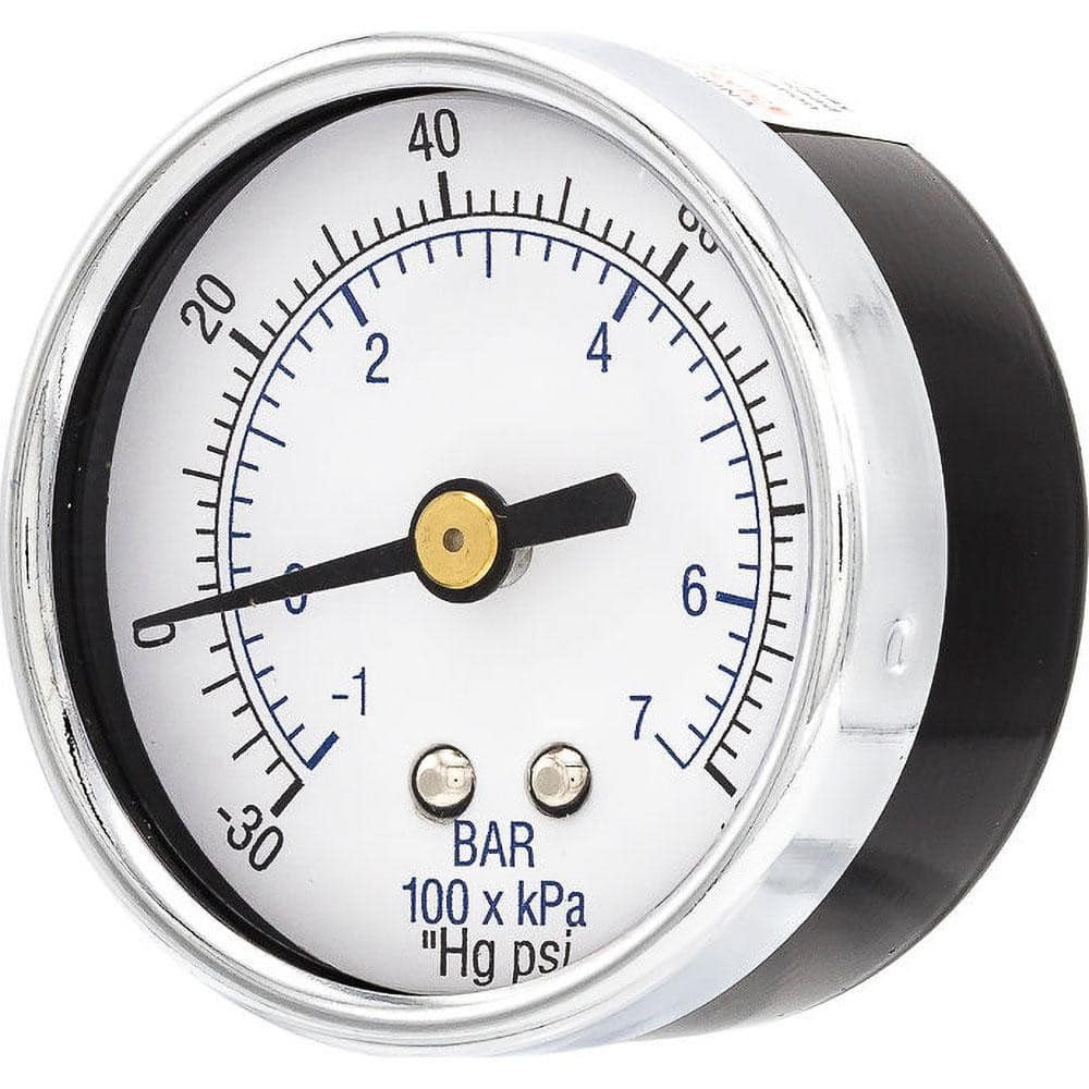 PIC Gauges 102D-204CE Pressure Gauges; Gauge Type: Utility Gauge ; Scale Type: Dual ; Accuracy (%): 3-2-3% ; Dial Type: Analog ; Thread Type: 1/4" MNPT ; Bourdon Tube Material: Bronze