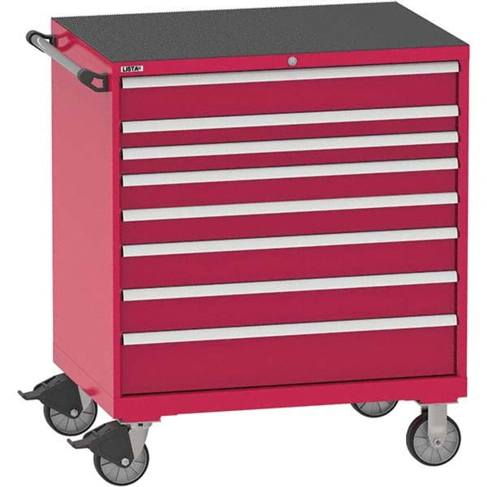 LISTA TSHW900-0807-NR Steel Tool Roller Cabinet: 8 Drawers