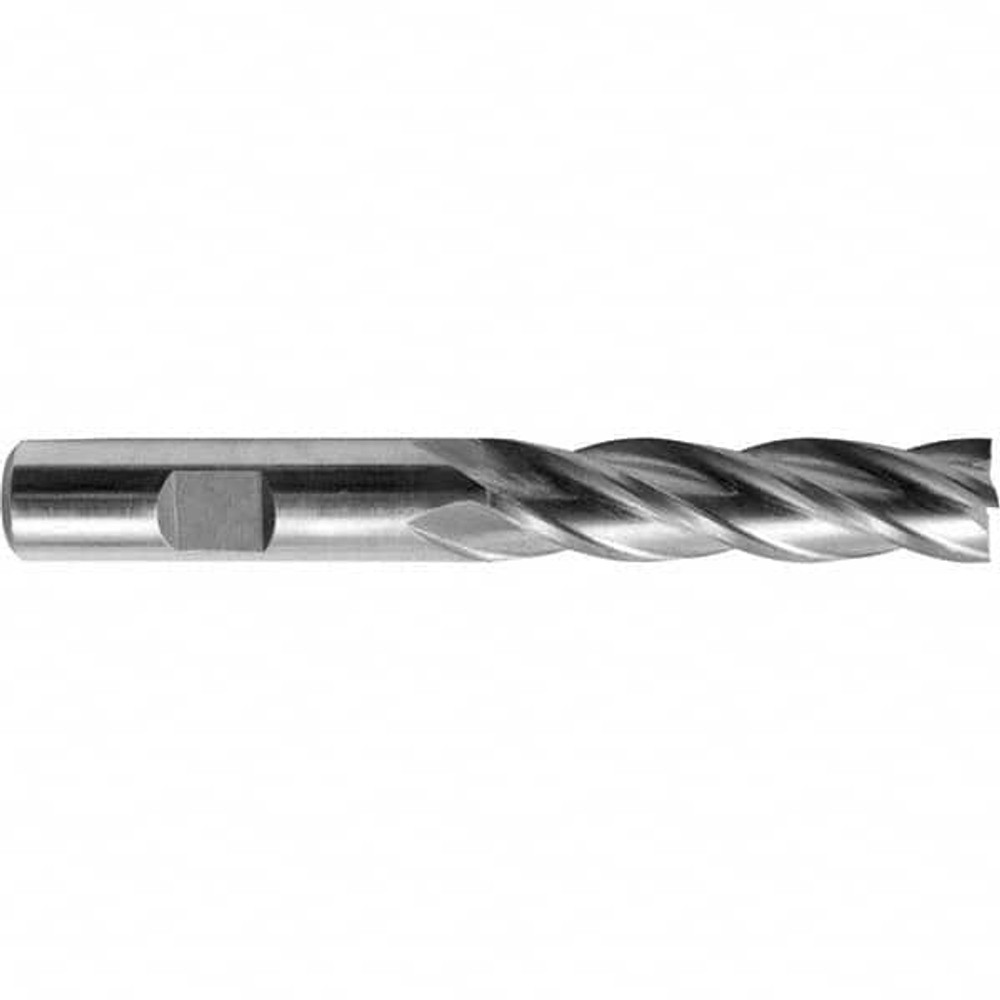 Melin Tool 11556 Square End Mill: 1'' Dia, 6'' LOC, 1'' Shank Dia, 8-1/2'' OAL, 4 Flutes, Cobalt