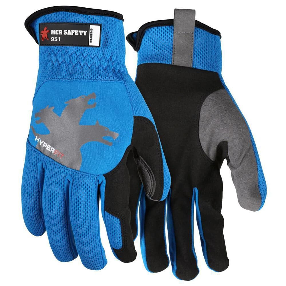 MCR Safety 951M Gloves: Size M, Synthetic Suede