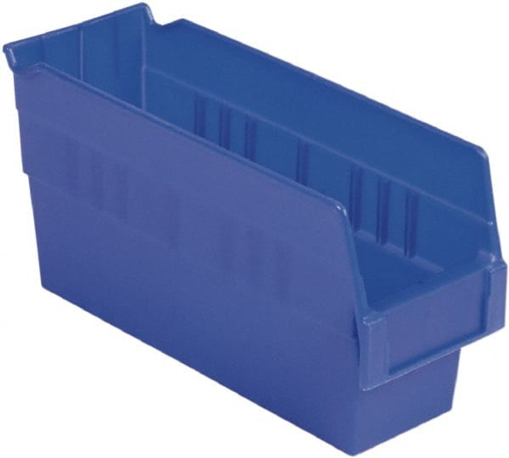 LEWISBins+ SB124-6SE Blu Plastic Hopper Shelf Bin: Blue