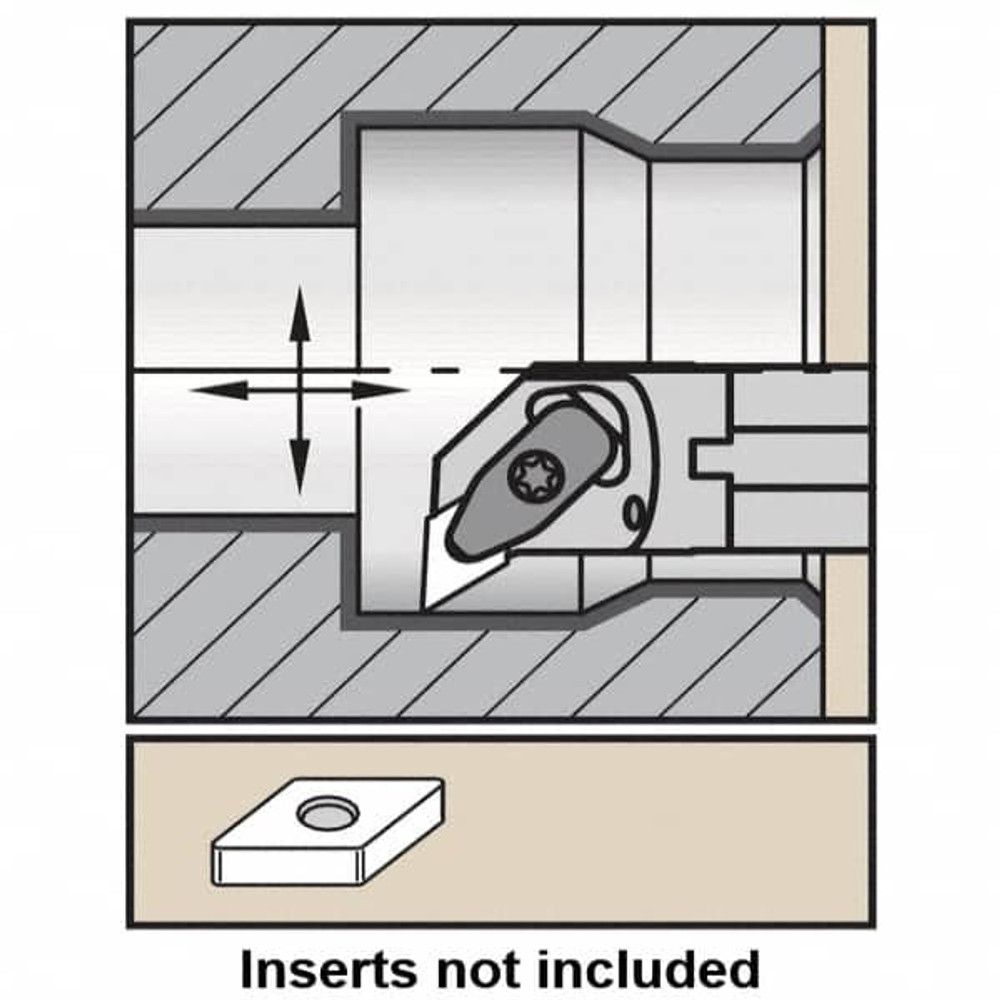Kennametal 2441939 32mm Min Bore, Right Hand A-DDUN-KC Indexable Boring Bar