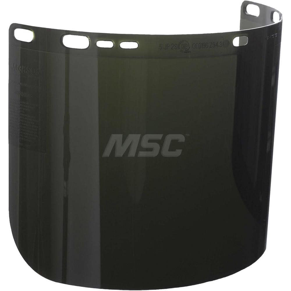 Jackson Safety 28633 Face Shield Windows & Screens: Replacement Window, Green, 5, 8" High, 0.06" Thick