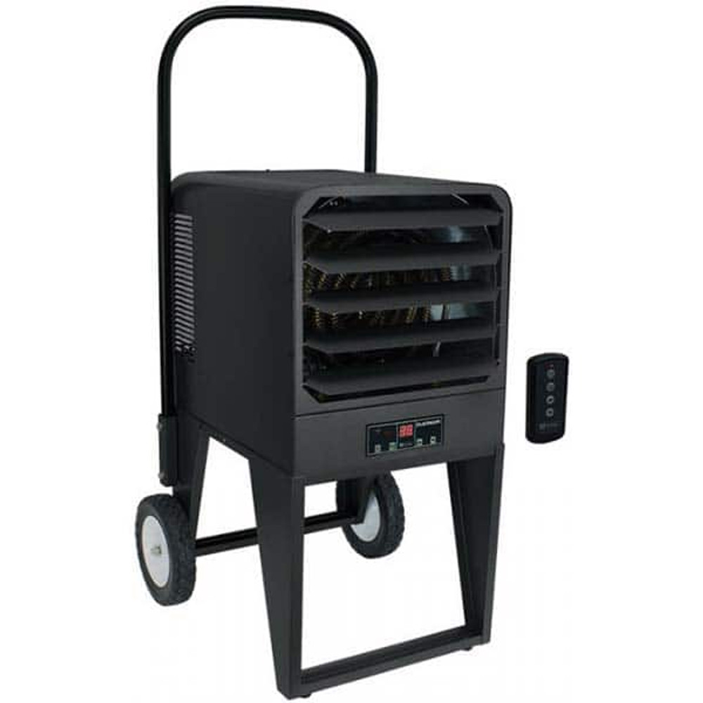 King Electric PKB4810-3-P Electric Forced Air Heaters; Heater Type: Portable Unit ; Maximum BTU Rating: 34121 ; Voltage: 480V ; Phase: 3 ; Wattage: 10000 ; Overall Width (Inch): 19