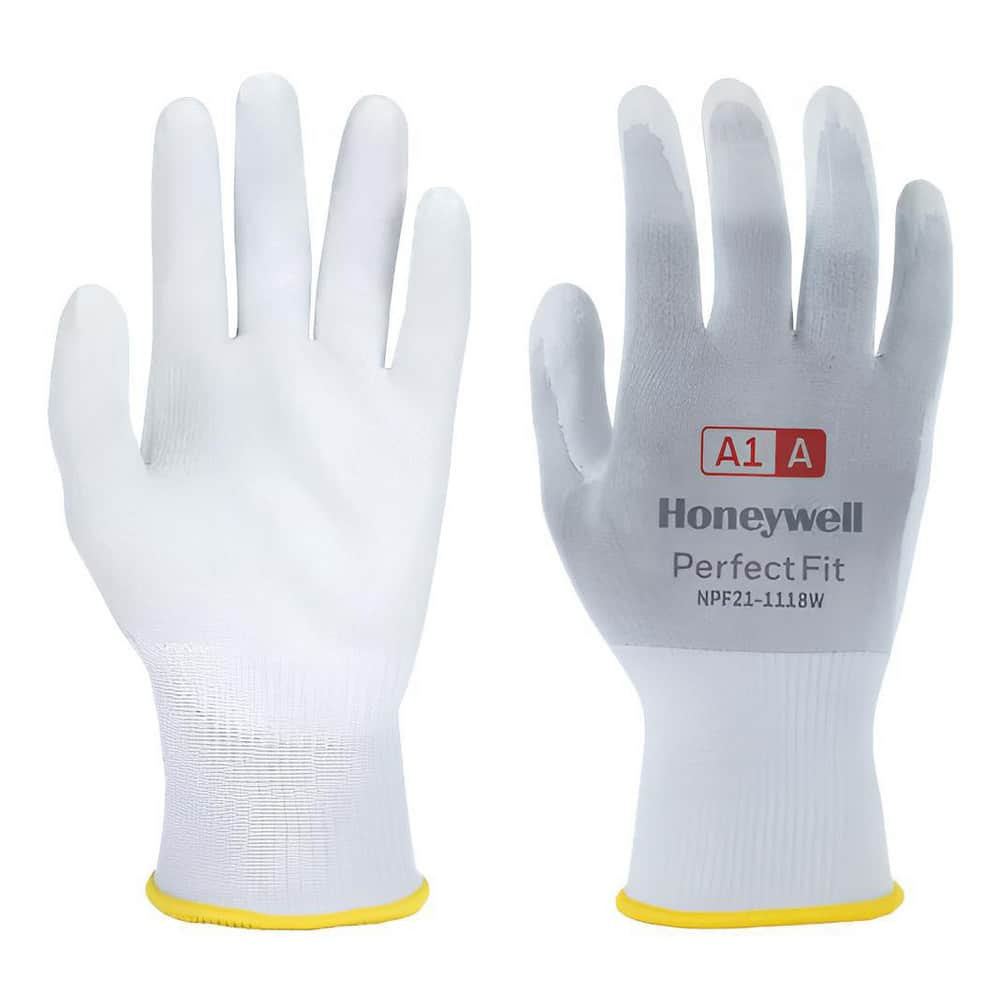 Perfect Fit NPF21-1118W-8/M Cut & Puncture Resistant Gloves; Glove Type: Cut-Resistant ; Coating Coverage: Palm & Fingertips ; Coating Material: Polyurethane ; Primary Material: Nylon ; Gender: Unisex ; Men's Size: Medium