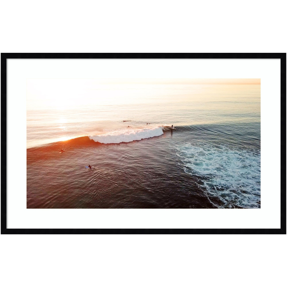 UNIEK INC. A42705345923 Amanti Art La Jolla 1 by Rachel Dowd Wood Framed Wall Art Print, 41inW x 26inH, Black