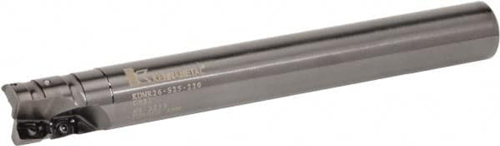 Kennametal 3587054 17mm Cut Diam, 19mm Max Depth, 16mm Shank Diam, Cylindrical Shank, 190mm OAL, Indexable Square-Shoulder End Mill