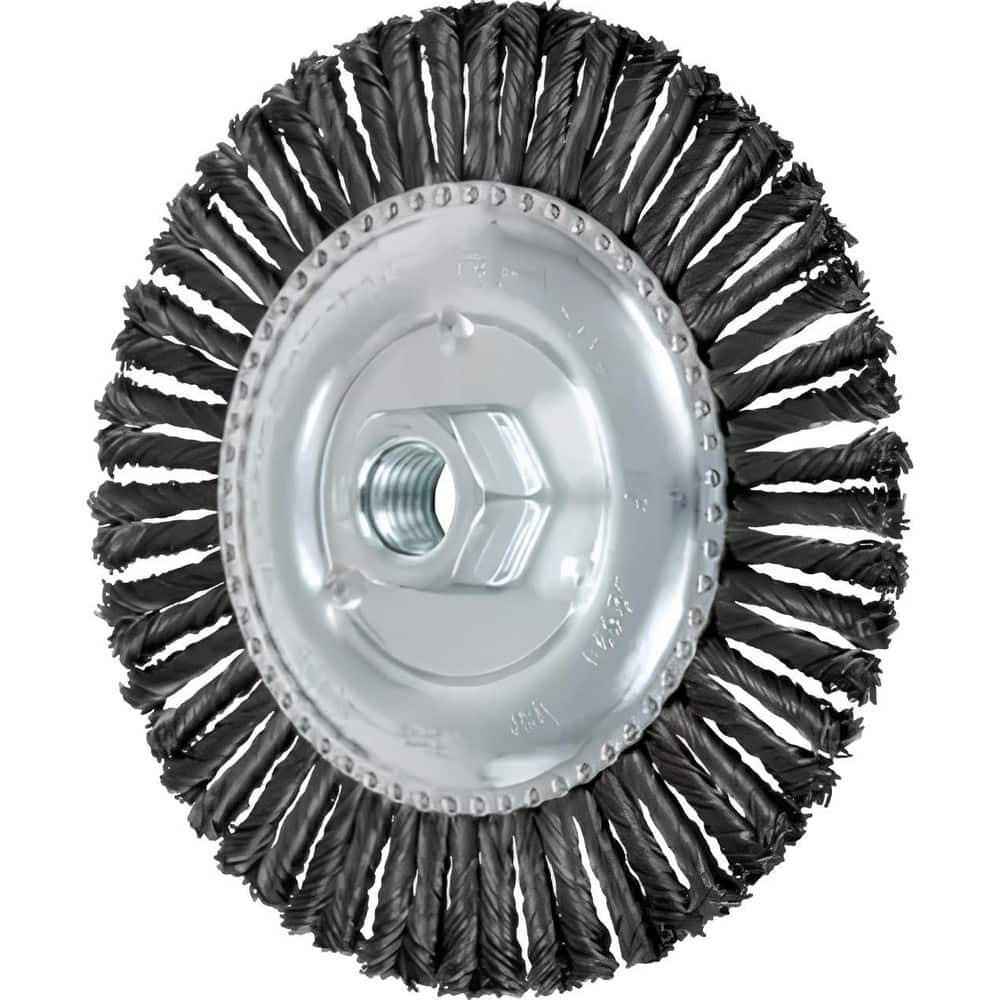 PFERD 79182694 Wheel Brush:  6" Wheel Dia,  3/16" Face Width,  Knotted