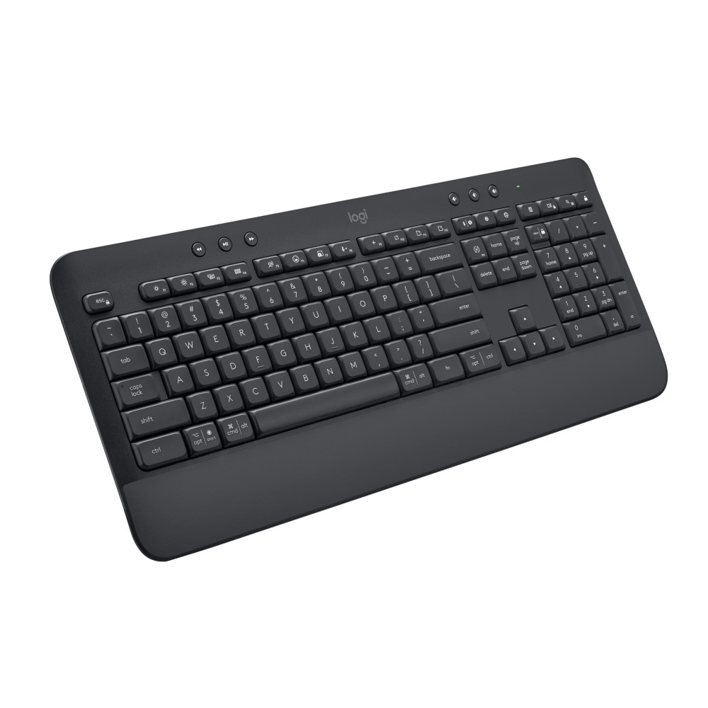 LOGITECH 920-010908  Signature K650 (Graphite) - Wireless Connectivity - Bluetooth/RF - 32.81 ft - ChromeOS - PC, Mac - AA Battery Size Supported - Graphite