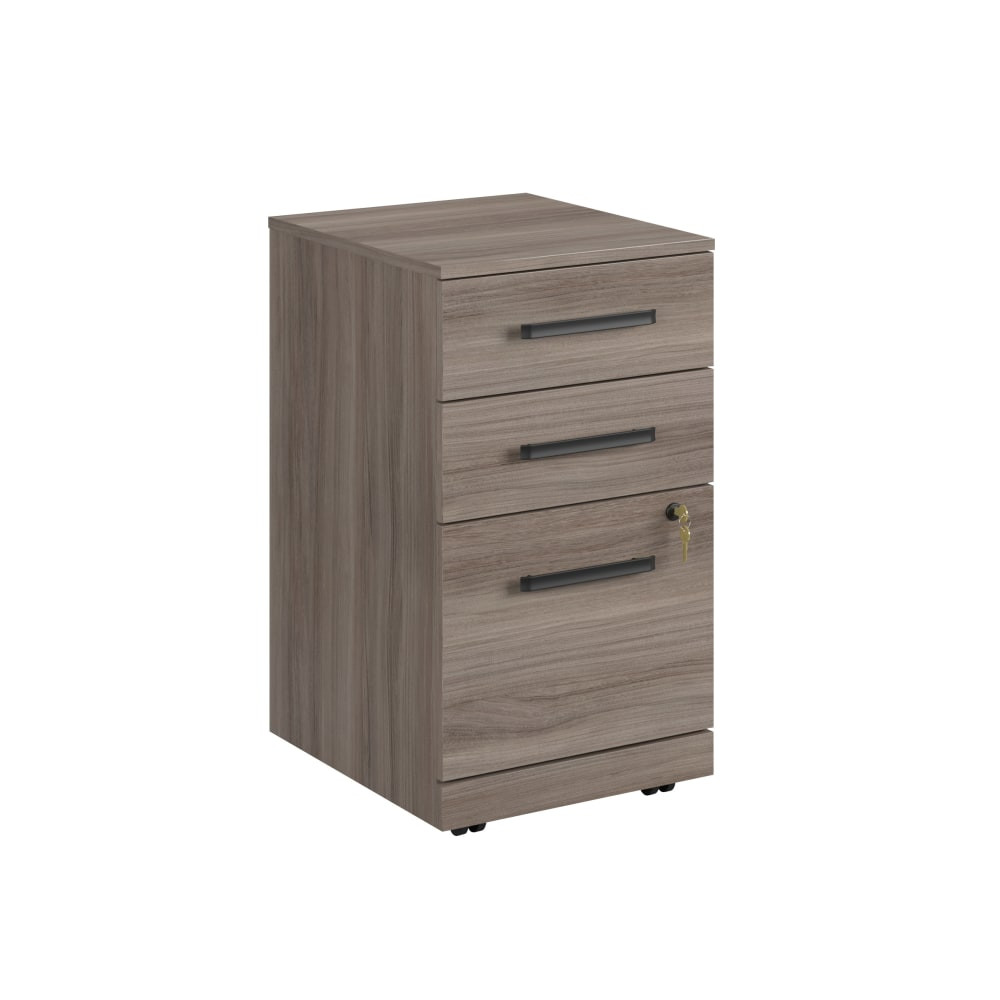 SAUDER WOODWORKING CO. 427873 Sauder Affirm 20inD Vertical 3-Drawer Mobile File Cabinet With Lock, Hudson Elm