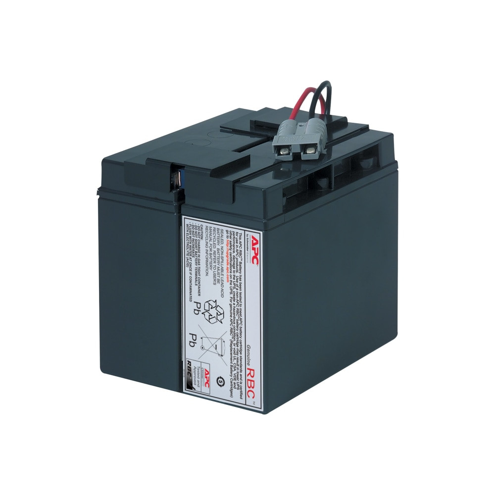 AMERICAN POWER CONVERSION CORP APC RBC7  Replacement Battery Cartridge #7 - UPS battery - 1 x battery - lead acid - black - for P/N: SMT1500C, SMT1500I-AR, SMT1500IC, SMT1500NC, SMT1500TW, SUA1500ICH-45, SUA1500-TW