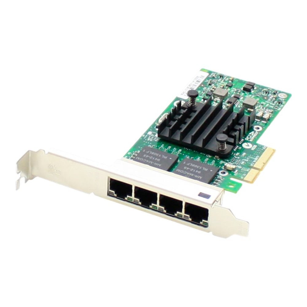 ADD-ON COMPUTER PERIPHERALS, INC. AddOn I350T4-AO  Intel I350T4 Comparable Quad RJ-45 Port PCIe NIC - Network adapter - PCIe x4 - 1000Base-T x 4