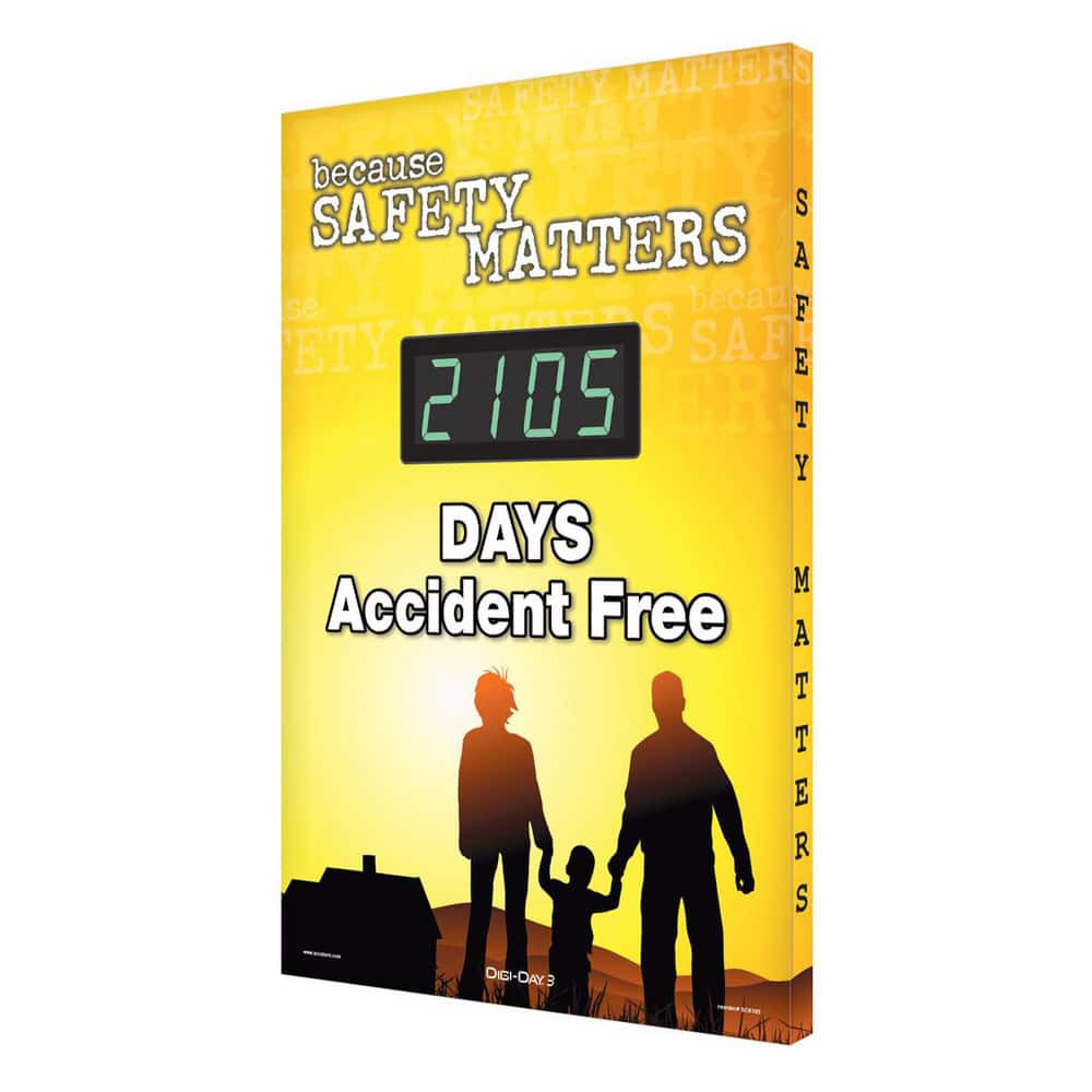 AccuformNMC Scoreboards; Scoreboard Type: Digital Scoreboard; Overall Height: 30.5; Thickness: 3.75; Illumination: LED; Mount Type: Wall; Graphic: Family Walking on the Beach SCK105