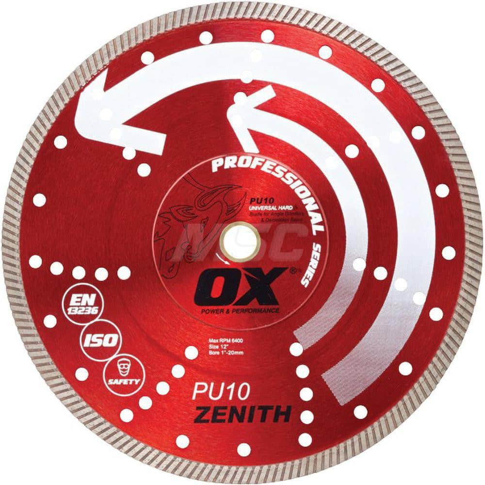 Ox Tools OX-PU10-4.5 Wet & Dry Cut Saw Blade: 4-1/2" Dia, 5/8 & 7/8" Arbor Hole