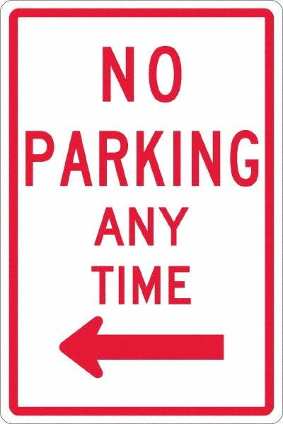 AccuformNMC Tow Away Sign: Rectangle, "No Parking Anytime" TM015H