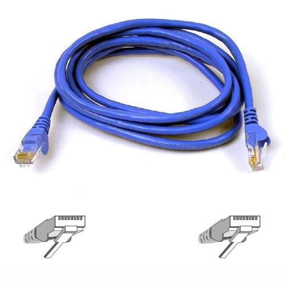 BELKIN, INC. A3L980-06-BLU-S Belkin Cat. 6 UTP Patch Cable - RJ-45 Male - RJ-45 Male - 6ft - Blue