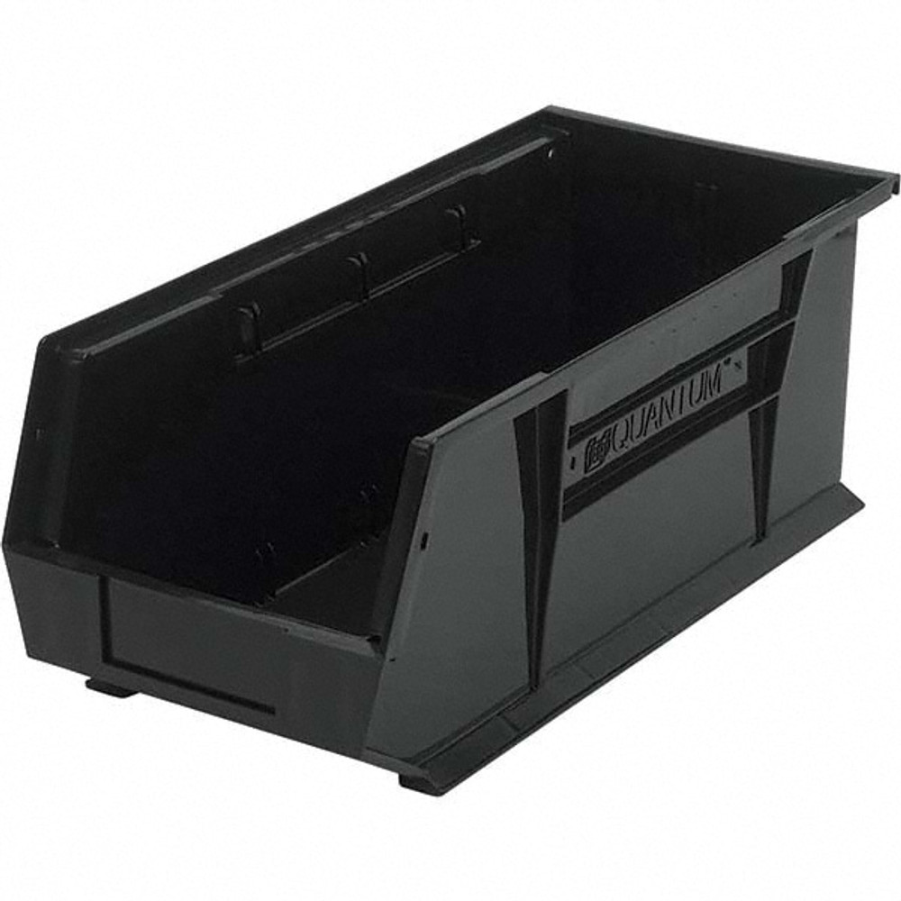 Quantum Storage QUS248BK Plastic Hang & Stack Bin: Black