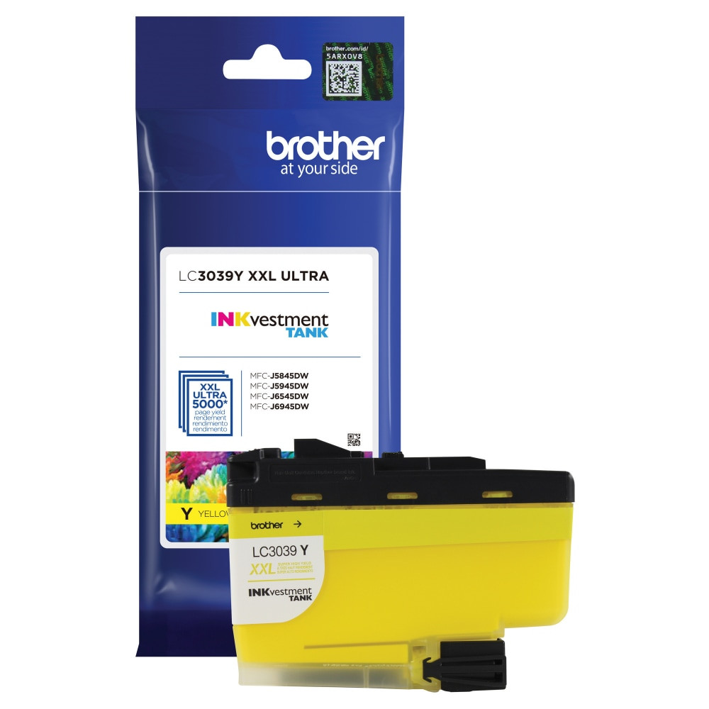 BROTHER INTL CORP LC3039Y Brother LC3039 Yellow Ultra-High-Yield Ink Cartridge, LC3039Y