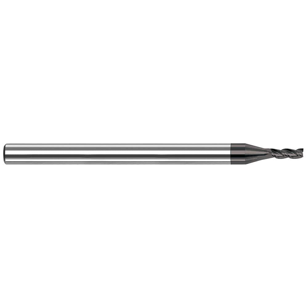 Harvey Tool 857293-C4 Square End Mill: 3/32'' Dia, 3/8'' LOC, 1/8'' Shank Dia, 2-1/2'' OAL, 3 Flutes, Solid Carbide