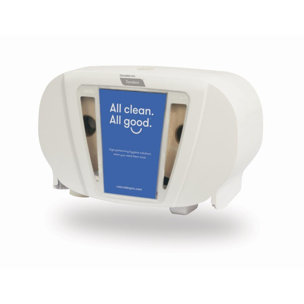 CASCADES TISSUE GROUP C273 Cascades PRO Tandem X2S Side-By-Side High-Capacity Bathroom Tissue Dispenser, White